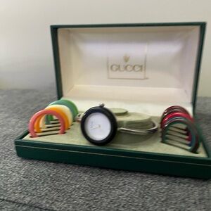 Gucci Watch with Colorful Bezel Set